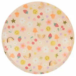 Meri Meri Grandes assiettes Happy Icons - set de 8|Enfant Décoration De Fête
