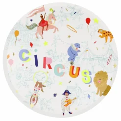 Sale Grandes assiettes Le cirque - set de 8 Enfant Décoration De Fête