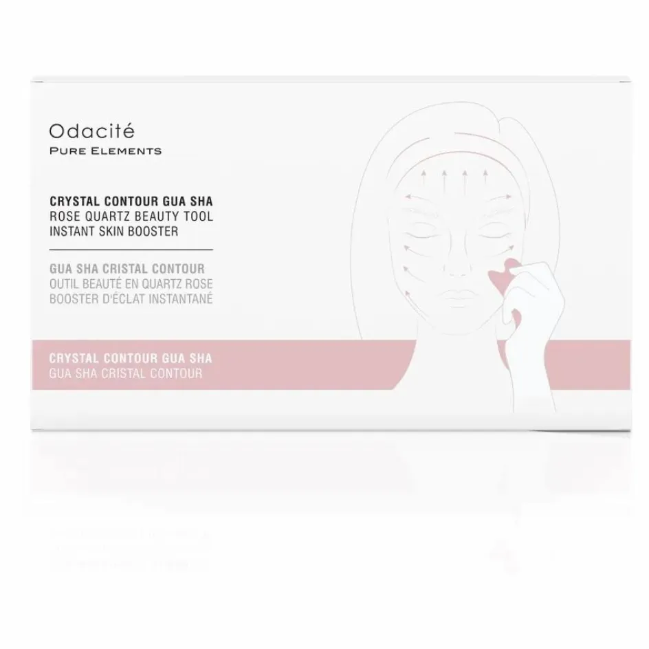 Online Odacité Gua Sha en Quartz rose Transparent
