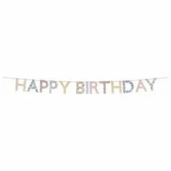 Meri Meri Guirlande Happy Birthday - x Liberty|Enfant Décoration De Fête