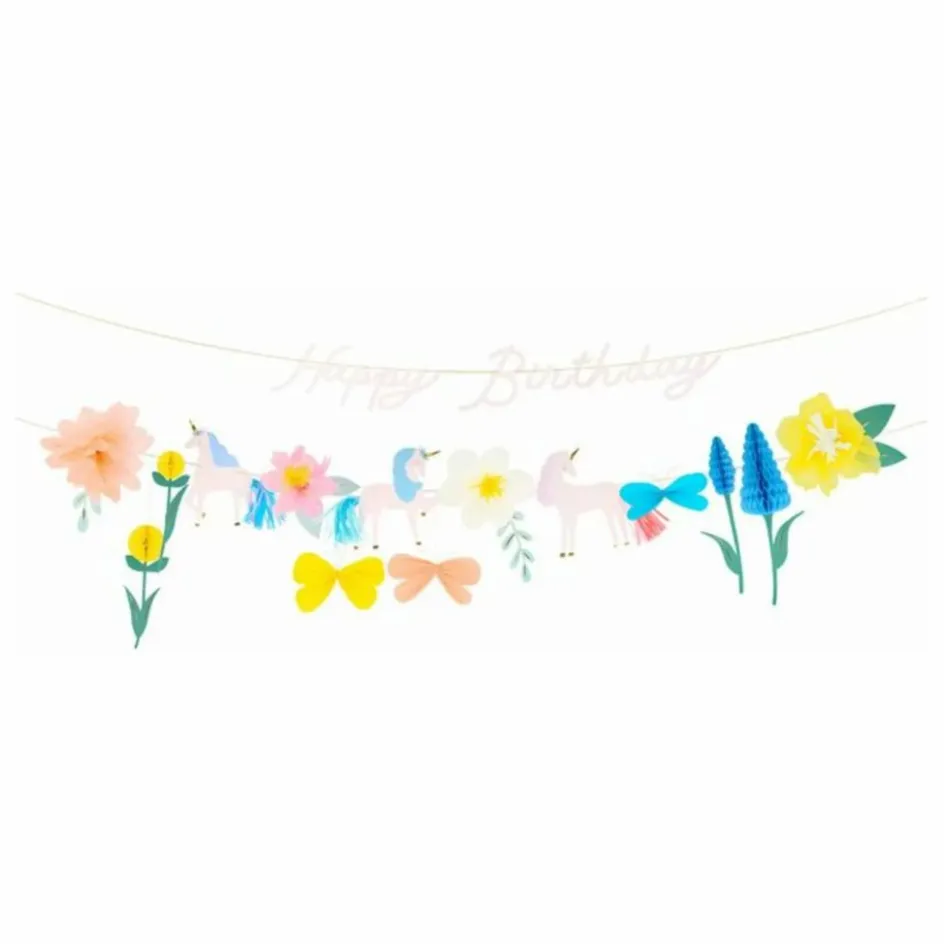 Enfant Meri Meri Décoration De Fête*Guirlande Meadow Licornes