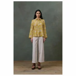 Femme Louise Misha Nuit*Haut de Pyjama Loulna Mountain Avens Soie Habutai - Collection Femme |
