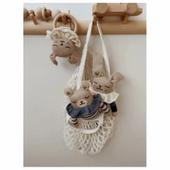 Discount Main Sauvage Hochet en bois Lapin | Beige