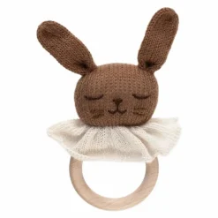 Outlet Hochet en bois Lapin | Jouets D'Éveil