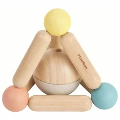 Plan Toys Hochet triangle pastel| Jouets D'Éveil|Hochets Et Anneaux De Dentition
