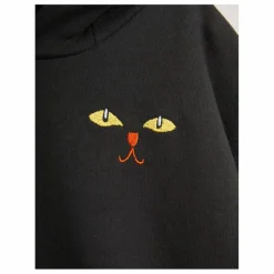 Best Mini Rodini Hoodie Chat Coton Bio | Noir