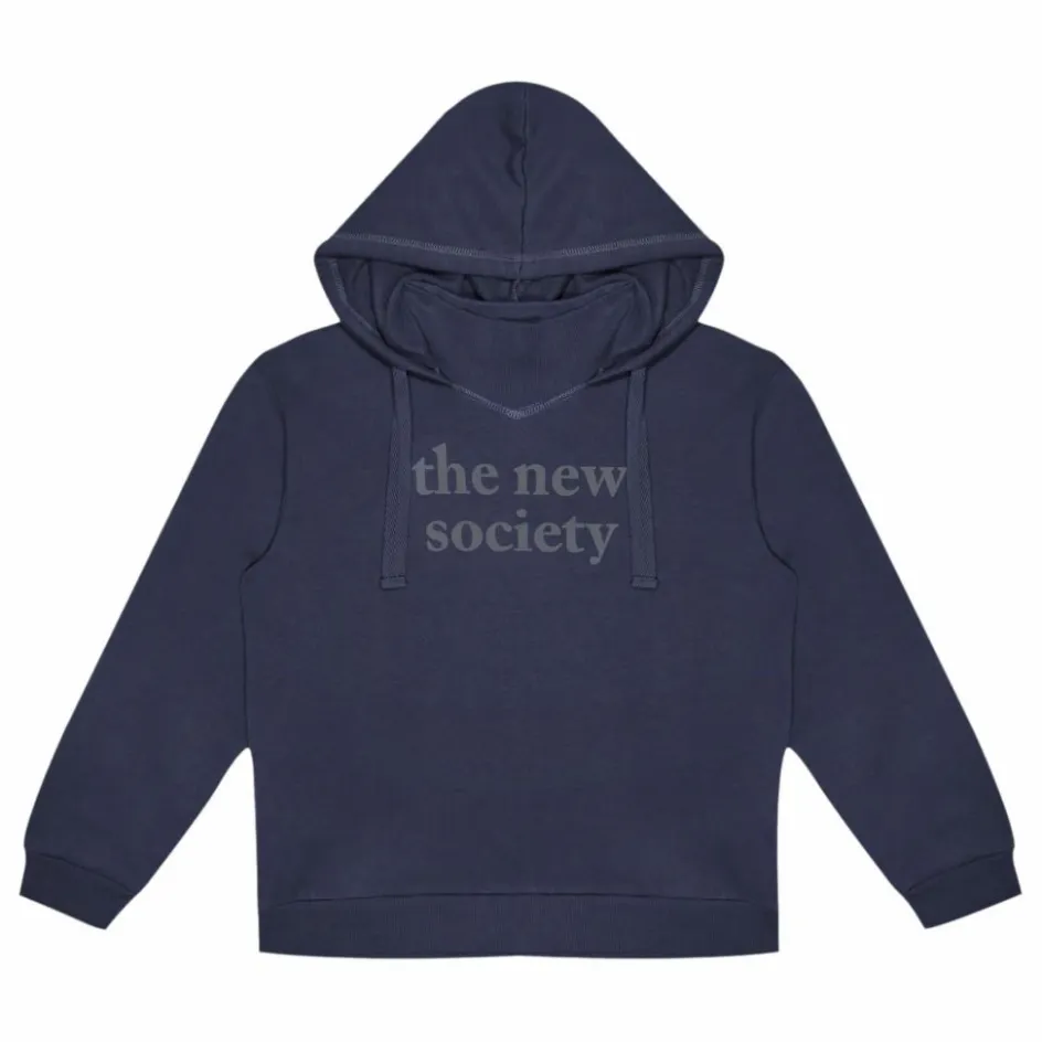 the new society Hoodie Logo Flock ||Enfant Sweats|Sweats