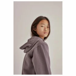 Outlet the new society Hoodie Logo Flock | Prune