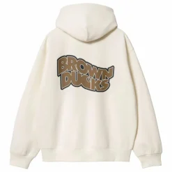 Discount Carhartt WIP Hoodie Zippé Brown Ducks | Ecru