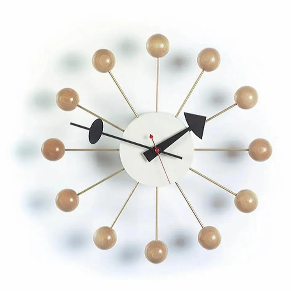 Vitra High-Tech*Horloge murale Ball clock - George Nelson