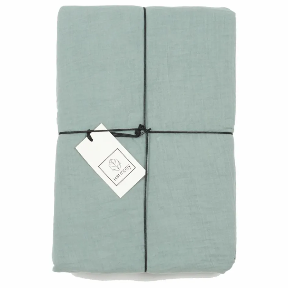Online Haomy Housse de couette Dili en voile de coton | Vert céladon