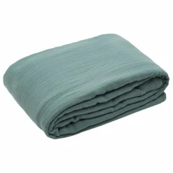 Hot Haomy Housse de couette Dili en voile de coton | Bleu stone