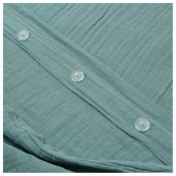 Hot Haomy Housse de couette Dili en voile de coton | Bleu stone