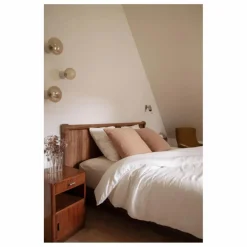 Outlet Communauté de biens Housse de couette Lin lavé | Blanc cassé