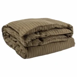 Discount Le Monde Sauvage Housse de couette Sandhills en lin | Marron