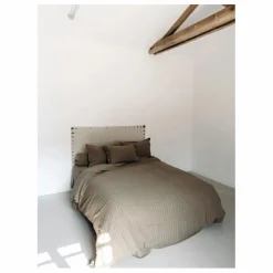 Discount Le Monde Sauvage Housse de couette Sandhills en lin | Marron