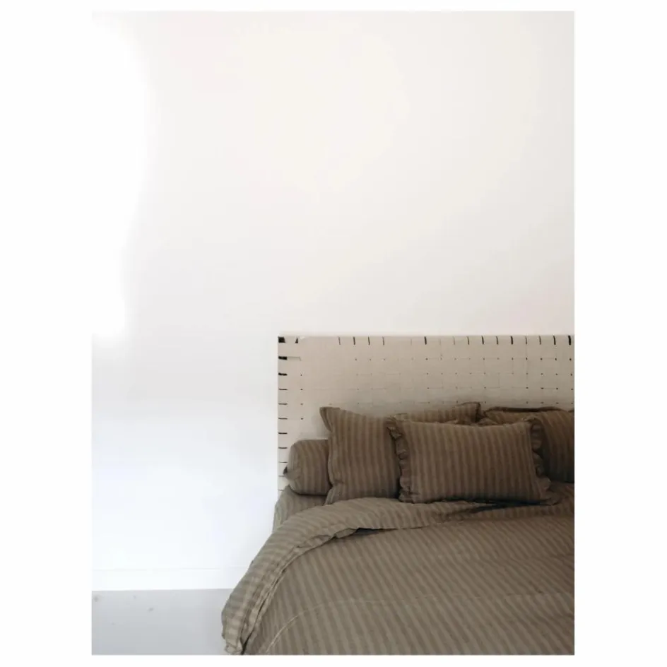 Discount Le Monde Sauvage Housse de couette Sandhills en lin | Marron