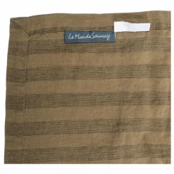 Discount Le Monde Sauvage Housse de couette Sandhills en lin | Marron