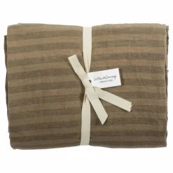 Discount Le Monde Sauvage Housse de couette Sandhills en lin | Marron
