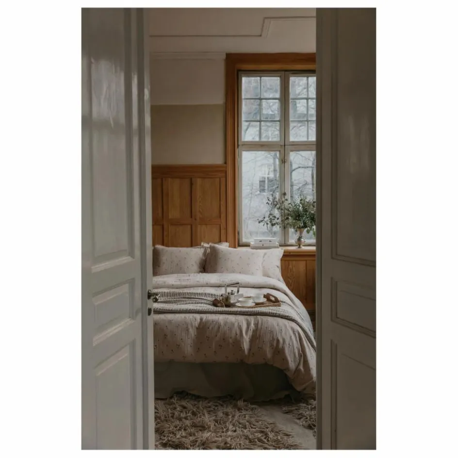 Discount Housse de couette Viola en mousseline de coton Linge De Lit