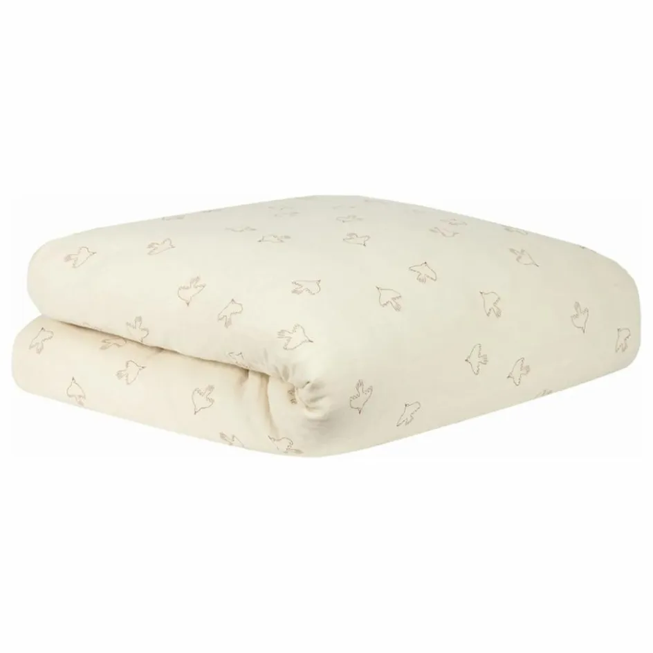 New Nobodinoz Housse de couette Wabi-Sabi Hoshi Birds | Crème