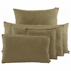 Haomy Housse de coussin en lin California || Coussins