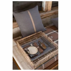 Clearance Libeco Housse de coussin en lin Jasper | Charbon