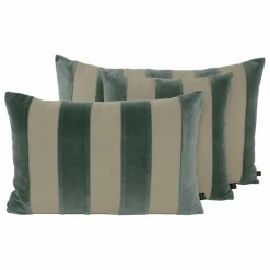 Haomy Housse de coussin en lin et velours Brisbane || Coussins