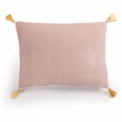 Outlet Le Monde Sauvage Housse de coussin en velours de soie Goa | Rose