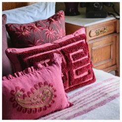 Hot Palais Housse de coussin Laura | Chocolat