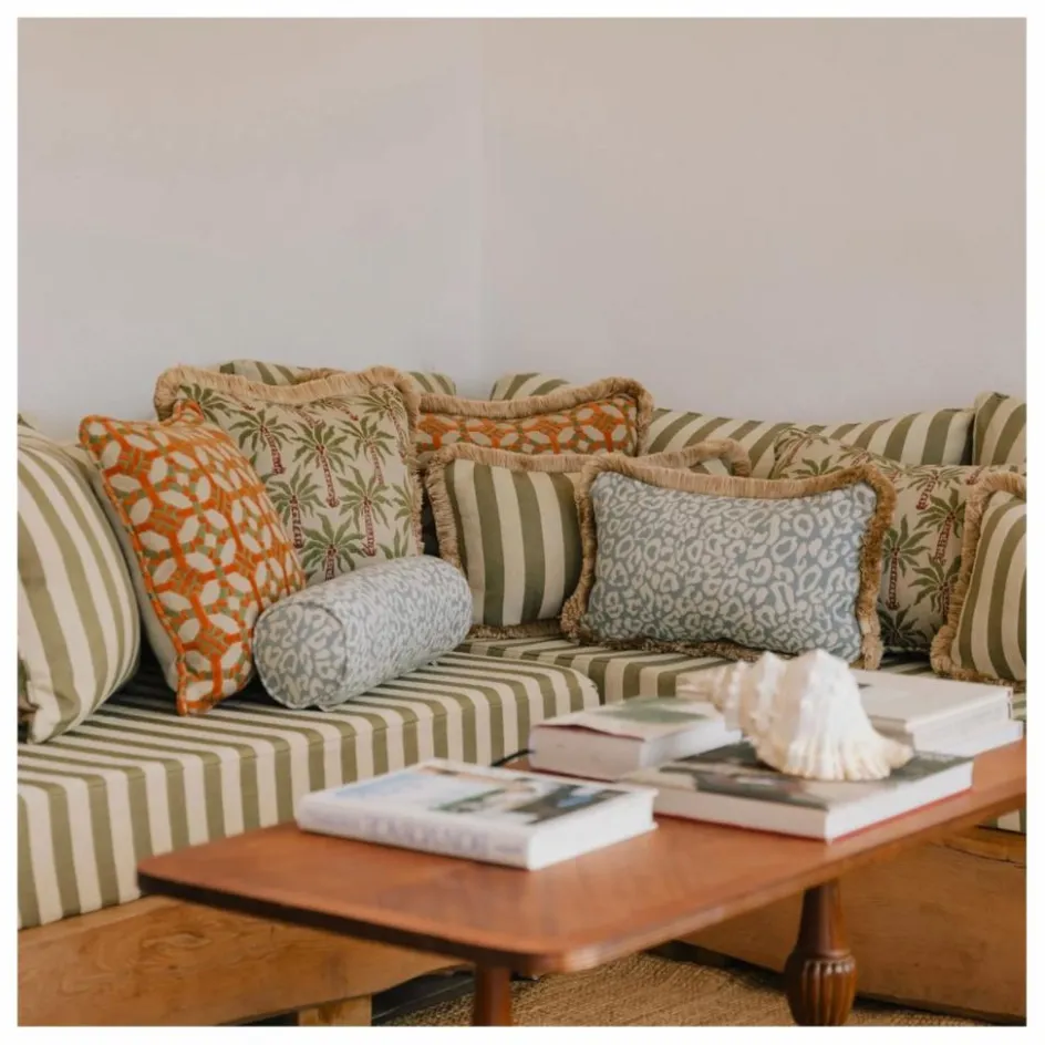 Discount Palais Housse de coussin Maya | Bleu Glacier