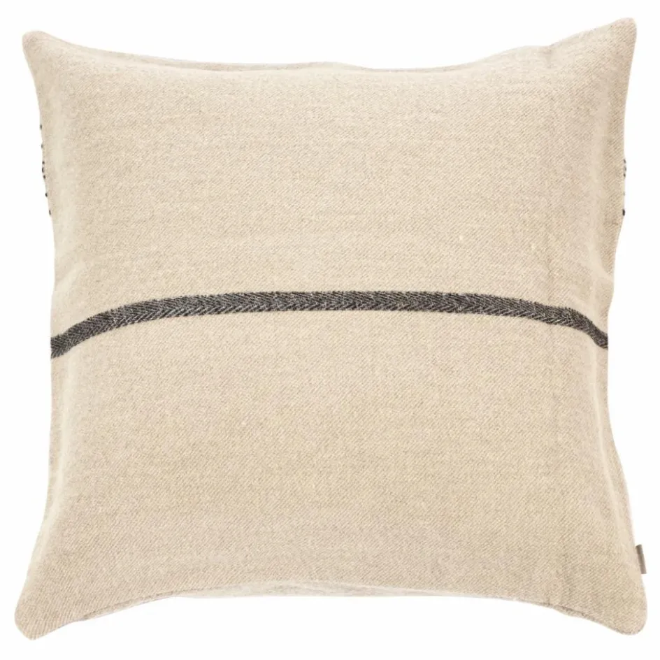 Best Libeco Housse de coussin Moroccan Stripe - 50x50 cm | Ecru