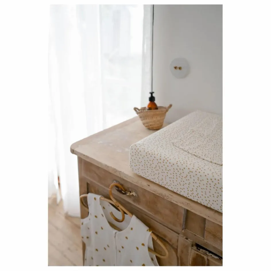 Online Housse de matelas à langer Fanny Mini-cœurs | Puériculture|Tables À Langer