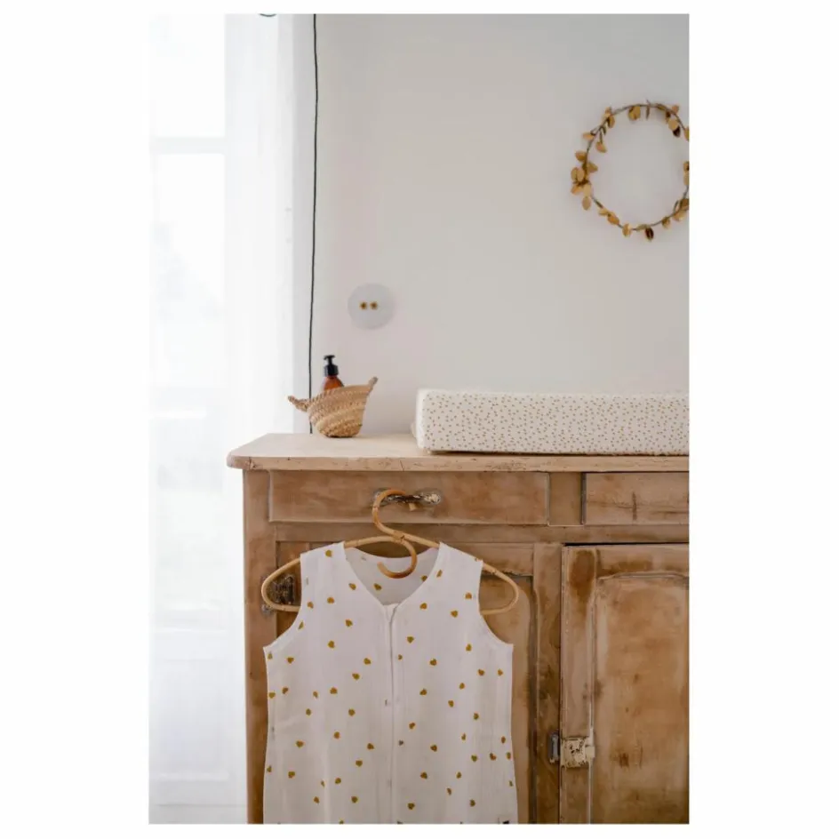 Online Housse de matelas à langer Fanny Mini-cœurs | Puériculture|Tables À Langer