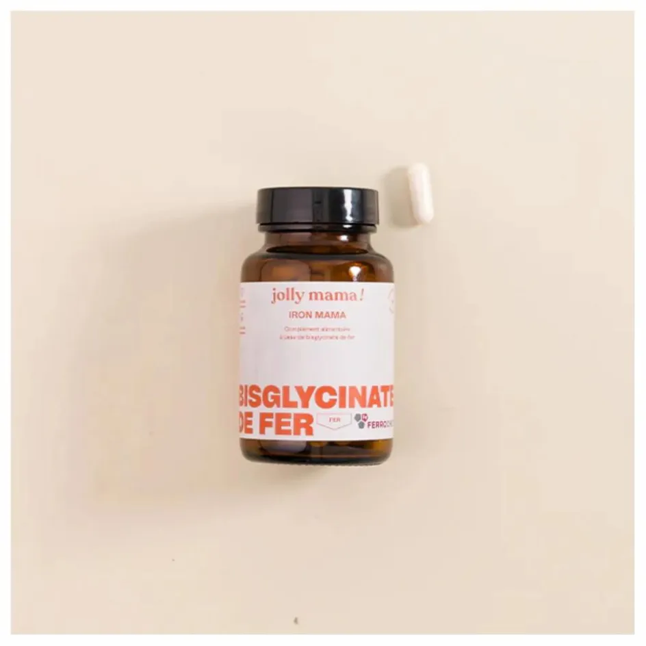 Jolly Mama Iron Mama Complément alimentaire fer - 60 gélules| Compléments Alimentaires|Compléments Alimentaires