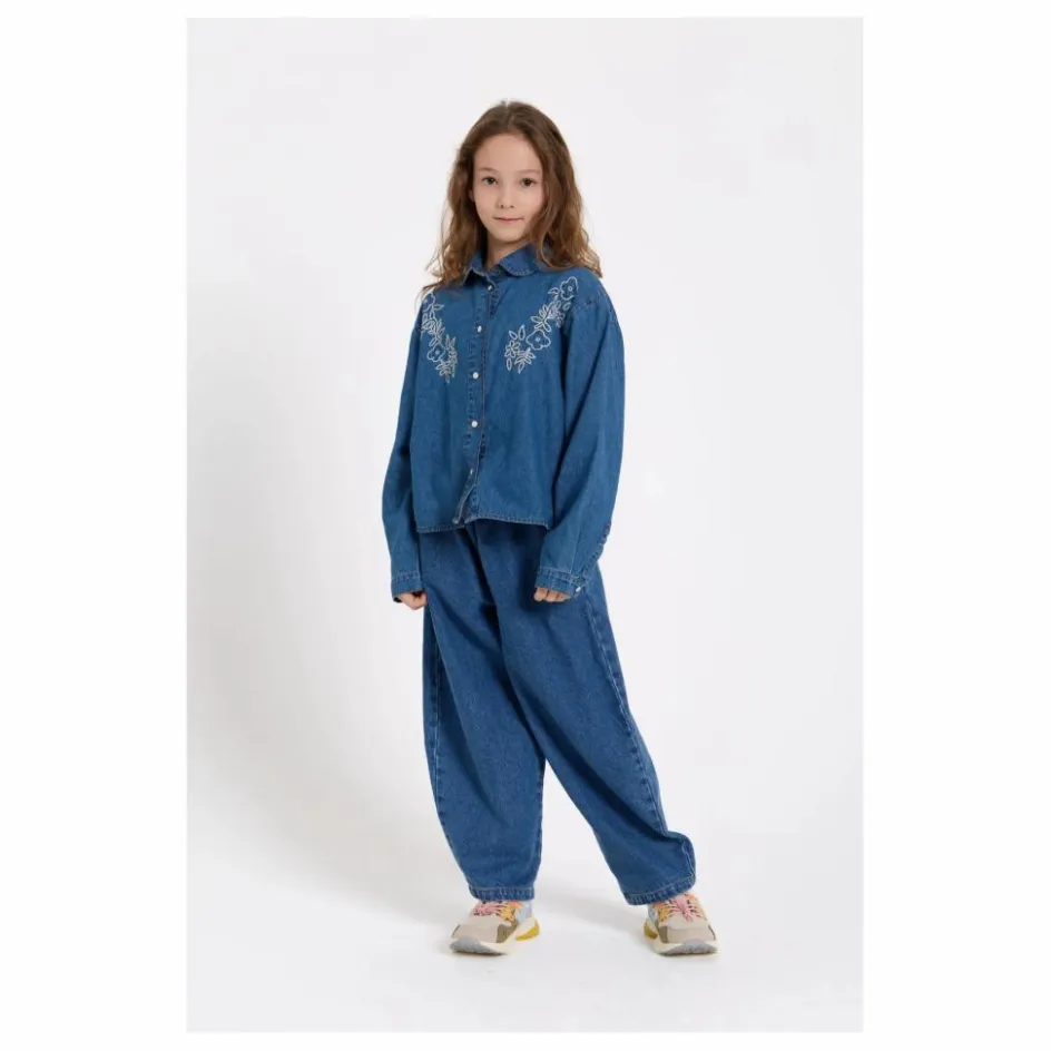 Sale Jean Balloon Brodé Gianna | Enfant Pantalons, Jeans|Pantalons Jeggings