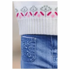 Discount Jean Flare Brodé | Enfant Pantalons Jeggings