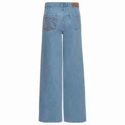 Hot Alma Deia Jean Flare en Coton Bio | Denim bleached