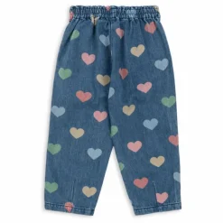 Konges Sløjd Jean Magot Cœurs Coton Bio ||Enfant Leggings, Pantalons|Pantalons Jeggings