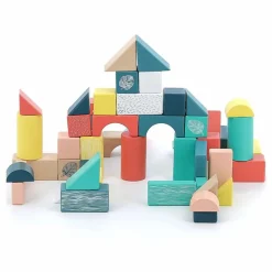 Vilac Jeu de construction en bois Sous la canopée - Boîte de 54| Jeux Éducatifs