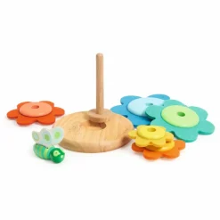 Djeco Jeu d'empilage Butterflower| Jouets D'Éveil|Jouets D'Éveil