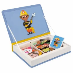 Janod Jeu Magneti'Book - Métiers| Puzzles|Jeux Éducatifs