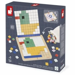 Sale Janod Jeu pédagogique - Symétrie et codage Multicolore