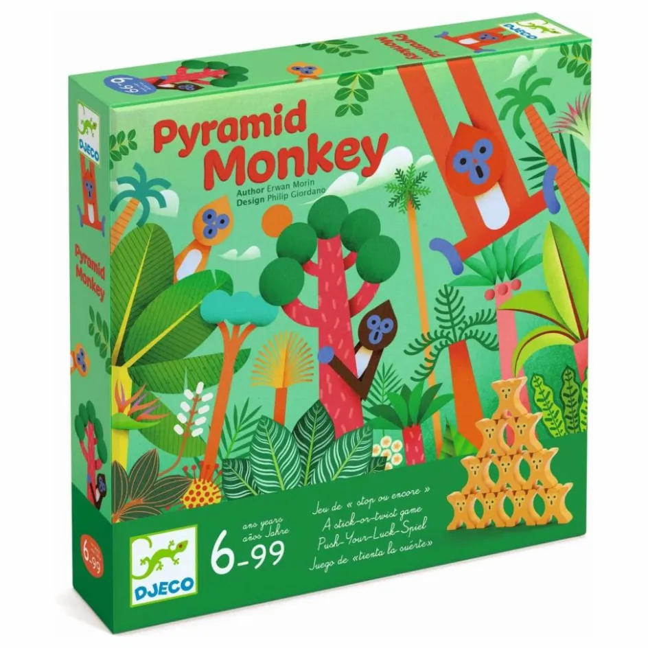 Djeco Jeu Pyramid Monkey| Jeux De Société|Jeux Éducatifs