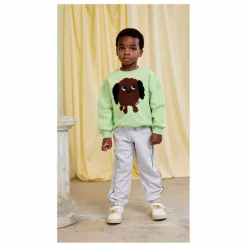 Discount Mini Rodini Jogger Liseré Coton Bio | Gris chiné