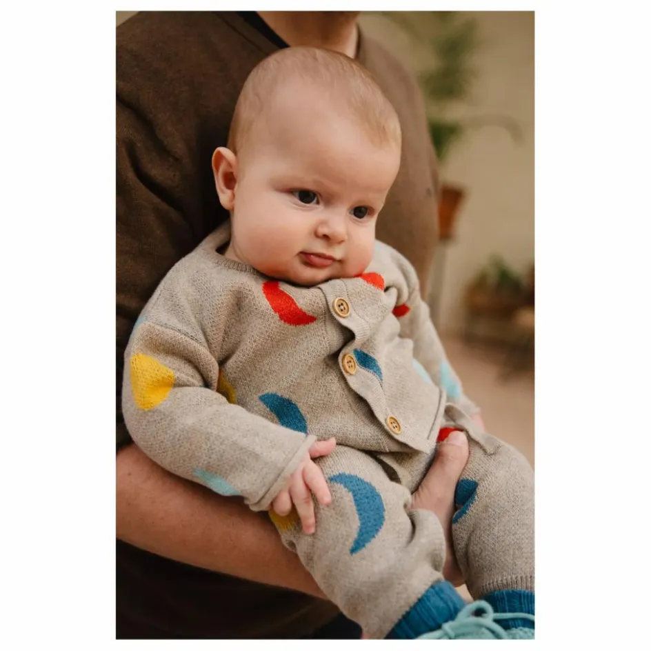 Best Bayiri Jogger Moon Phases Coton Bio | Beige chiné