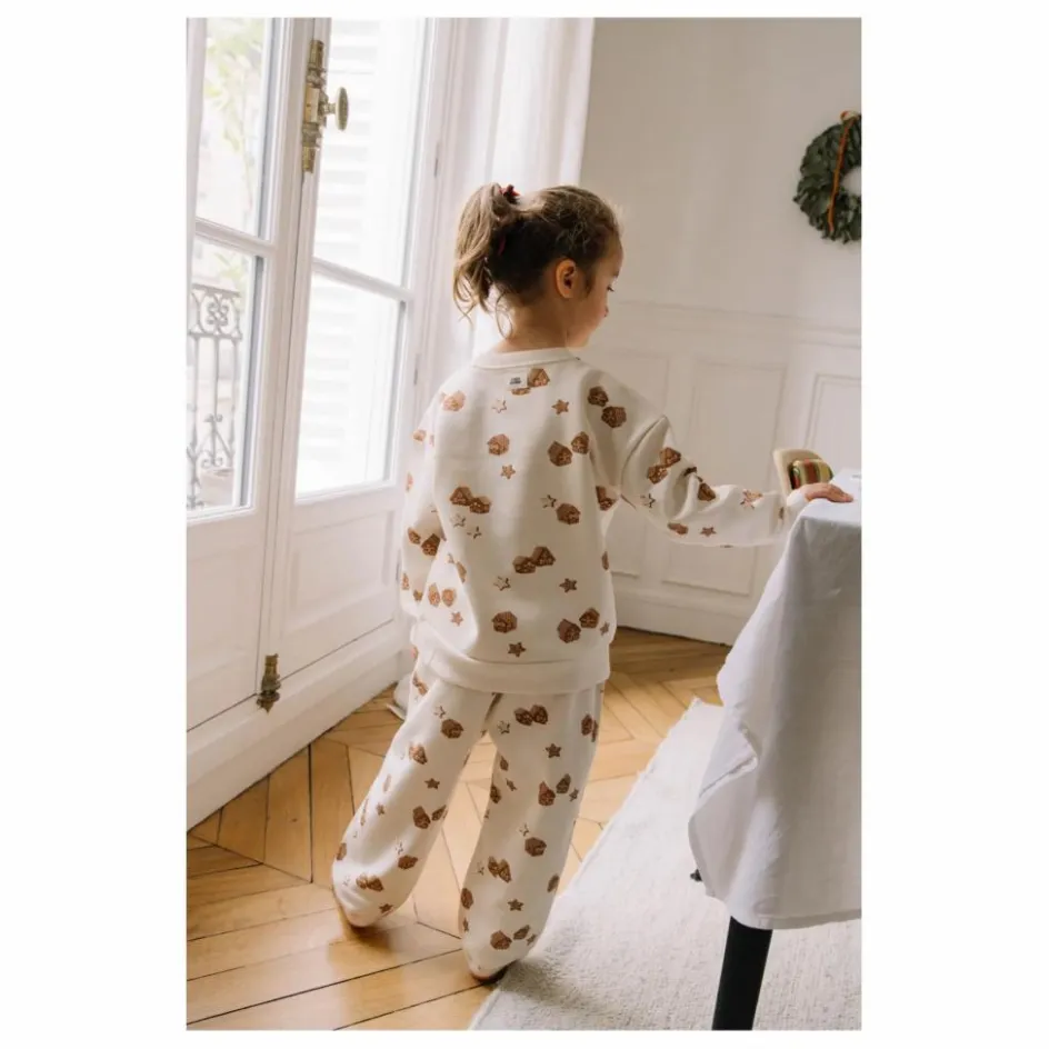 Clearance Studio Bohème Jogger Porgy Noël Coton Bio | Ecru