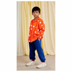 Enfant Mini Rodini Pantalons, Joggers|Pantalons Jeggings*Jogger Rayé Coton Bio |