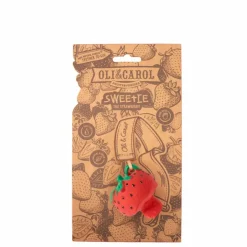 Jouet de dentition Sweetie la fraise Hochets Et Anneaux De Dentition|Puériculture