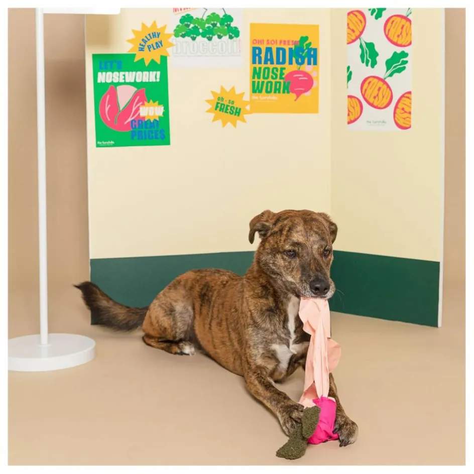 New The Furry Folks Jouet de fouille Radish | Rose